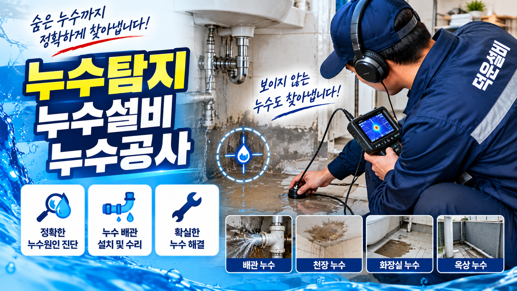 누수탐지·누수설비·누수공사
